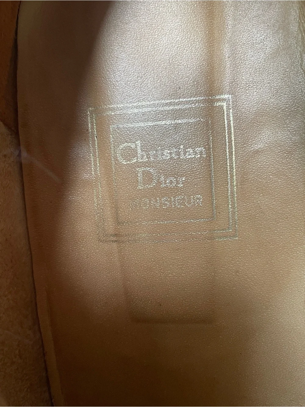 Christian Dior Vintage Mens Leather Loafers Size 13 Medium